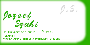 jozsef szuhi business card